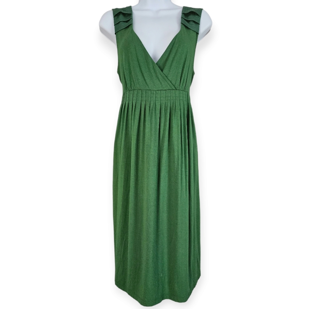 NWOT LOFT green fit & flare dress Womens Medium